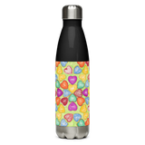 Insulated Stainless Steel Water Bottle 17oz Blk-72 Names of God-28-Soulmate-Shin Aleph Yud